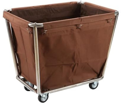 ZYYANSHOP Wäschewagen Edelstahl Edelstahl-Hotel-Stoffwagen, Gästezimmer, Waschküche, Bekleidungswagen, Aufbewahrungswagen for chemische Reinigung, Hotel-Arbeitswagen Wäschesortierer