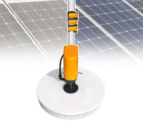 Varilla De Cepillo Con Pulverizador De Agua, Cepillo EléCtrico De Limpieza De Paneles Solares, Con Varilla De AleacióN De Aluminio RetráCtil De 3,5 M/5,5 M/7,5 M, Para El Hogar,Singlehead-3.5M