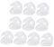 SWOOMEY 10pcs Portable Pacifier Storage Box Dust Container for Accessories Travel-Friendly Design for Pacifiers Molar Toys and Items