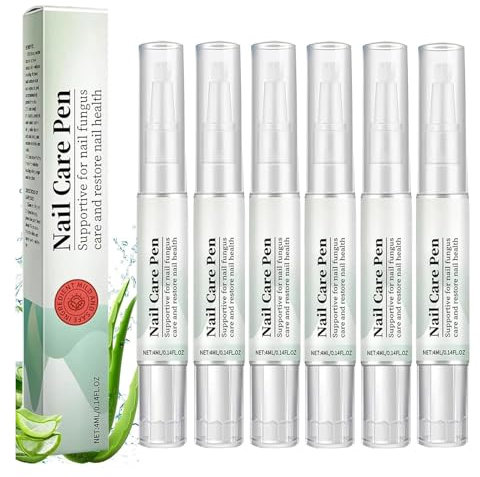 6 Stück Nail Care Pen, Nail Care Pen Nagelpilz Stift, Österreich Für Gepflegte Fingernägel,Nagelwachstum Fördern& Fußnägel Mit Teebaumöl, Vitamin E & Aloe Vera