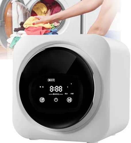 Lave-Linge Mural, Mini-Lave-Linge 3,5 L, Tambour En Acier Inoxydable, éCran Tactile Led, Plusieurs Modes De Lavage, SystèMe Anti-Chute Intelligent Pour Petits VêTements, Sous-VêTements Et Chaussettes