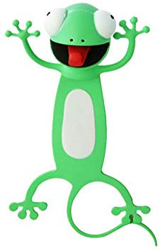schöne Lesezeichen, lustiges 3D-Cartoon Tiere Lesezeichen für Studenten, Büro, Schreibwaren, kreatives Geschenk, ideal für Jungen und Mädchen (gecko)