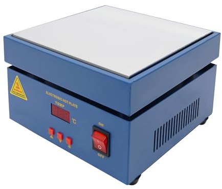 Heating Station 200x200mm LCD Microcomputer Electric Heating Plate Preheating Station AC 220-250V 800W Hot Plate Preheat Oven for Soldering Station Welder