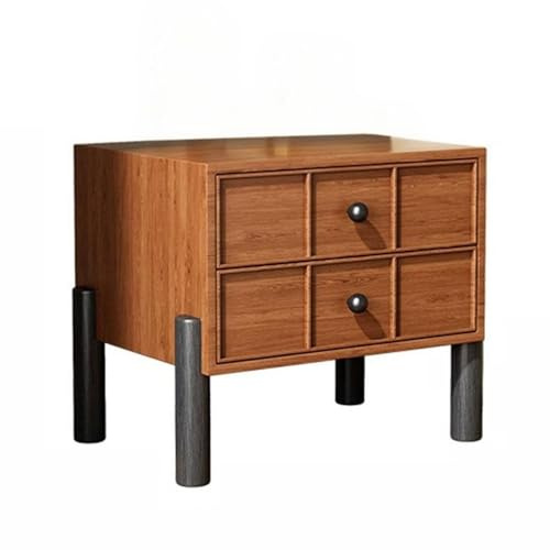 FAJNUZI2024 Vintage Farbblock Design Nachttisch Schlafzimmer mit Schubladen Sofa Beistelltisch Niedriger Schrank Nachtkästchen mit Stauraum