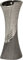GILDE Moderne Vase Keramikvase Tischvase Dekovase Vase grau silber mit Relifierung, 13x38 cm