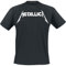 Metallica Textured Logo Männer T-Shirt schwarz XL 100% Baumwolle Band-Merch, Bands