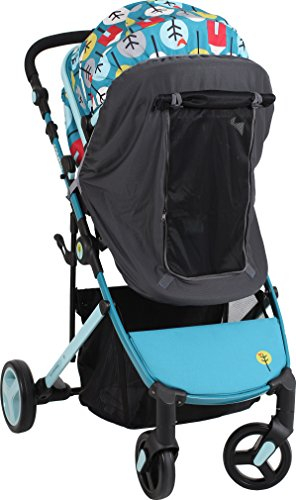 LittleLife Buggy und Kinderwagen Blackout Sun Shade mit doppelter Türöffnung, UV-Schutz Abdeckung, Universal Fit
