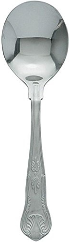 12 x Kings Soup Spoon, Cutlery, Dozen Soup Spoons, Stainless Steel 18/0