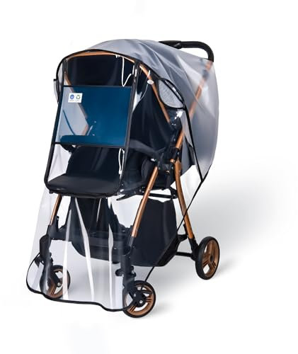 Bemece Universal Pushchair Rain Cover for Stroller Buggy Pram, Baby Travel Weather Shield