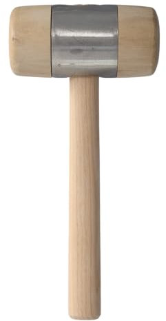 Mazo Cut360 | Carcasa de cuerno y metal prensado | Ø 70 mm longitud: 140 mm | 560 g | Mazo versátil para trabajar la madera | Mazos para carpinteros, ebanistas y ensambladores