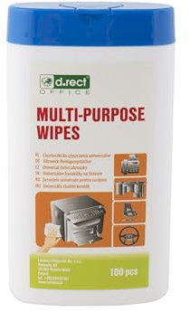 D.RECT 100 Pack Universal Cleaning Cloths | Laptop and Tablet TFT/LCD Screen Cleaning Wipes | Moistened Cleaning Wipes