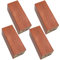 4 Stück Möbelbeine Massivholz,Eiche Quadrat Möbelfüße,Holz Sofabeine,Ersatz Schrankfüße,DIY Tischfuß,Sockelfüß,Sofabeine,für Bett,Schrank,Couch,Ottomane,mit Hardware Zubehör,5cm Breit(Red-brown12cm)