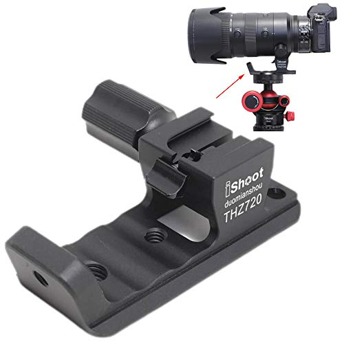 iShoot Objektivkragen Ersatzfuß Stativhalterung Ringständer kompatibel mit Nikon Nikkor Z 70-200 mm f/2.8 VR S, Objektivstütze Halterung mit Arca Fit Schwalbenschwanz
