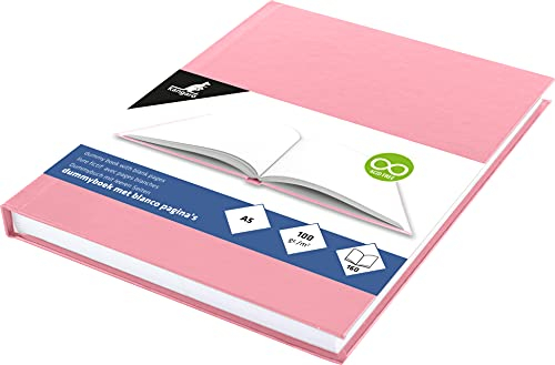 Skizzenbuch K-5353 Kangaro A5 blanko mit rosa Pastell Hardcover 80 Blatt 100 gramm weiß Säurefreies Papier