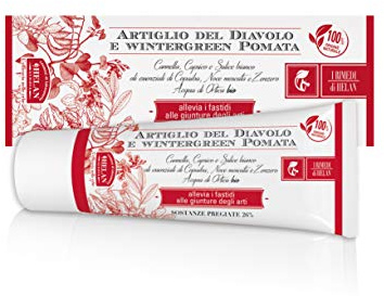 Helan, I Rimedi - Artiglio del Diavolo Forte 100% Naturale, Crema Articolazioni Giunture Massaggio Muscoli Antinfiammatoria, Vitamina C B E Antiossidante Olio di Mandorle Dolci, Burro di Karitè, 75 ml
