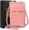 ENONEO Sac Bandouliere Telephone Portable Femmes Cuir Blocage RFID Petit Sac à Bandoulière pour Femme Portefeuille Sacoche Téléphone Femme avec Bandoulière Réglable,12 Porte Carte