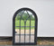DEENZ Black Rustic Window Soho Style Mirror Hallway Vanity Wall Elegant Vintage Style For Both Indoor/Outdoor
