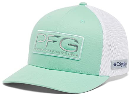 Columbia Unisex PFG Haken Mesh Ball Cap, Kelp/Silber, L-XL