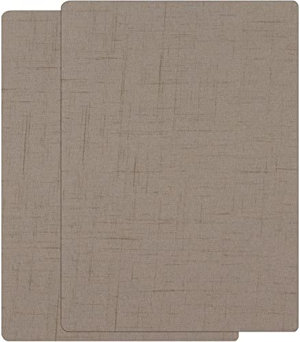 Panngu 2 Stück Leinen Flicken Selbstklebend Stoff, 30cmX20cm Reparatur Patches Baumwolle können für die Reparatur von Leinensofas und Leinenkleidung verwendet Werden Vorhang etc (Nicht-gerade Weiss)