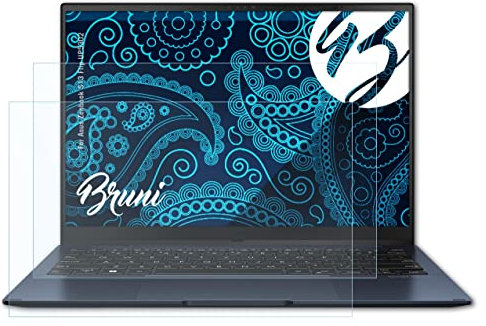 Bruni Screen Protector compatible with Asus Zenbook S13 Flip UP5302 Protector Film, crystal clear Protective Film (2X)