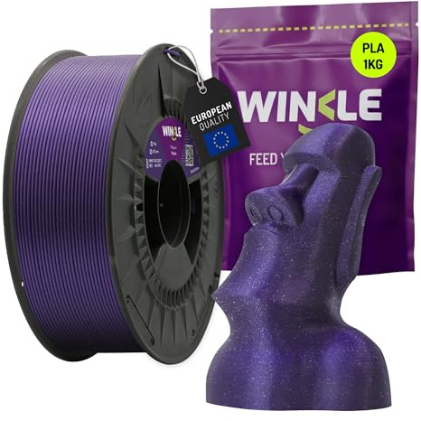 Winkle Glossy Purple PLA Filament | PLA 1.75mm | Printing Filament | 3D Printer | 3D Filament | Shiny Purple Color | 1000g Spool