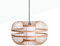 B·LED BARCELONA LED BarcelonaLED Japanische Bambus-Deckenleuchte, geflochten, Nordischer Stil, zentraler Diffusor, Weiß, mit Lampenfassung, Schwarz, E27 für Wohnzimmer, Küche, Ø 40 cm