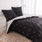 Housse de Couette 220x240 Blanche Noire à Carreaux Géométrique Parure de Lit 3 Pièces Microfibre Linge de Lit Modern 2 Personnes Ensemble Literie avec Fermeture éclair et 2x 65x65cm Taies d'oreiller
