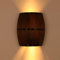 Esyogen Vintage Holz Wandleuchte Industrielle Style Rustikal Holz Weinfass Wandleuchte Innenbereich Wandbeleuchtung Antik Wohnzimmer Wandlampe