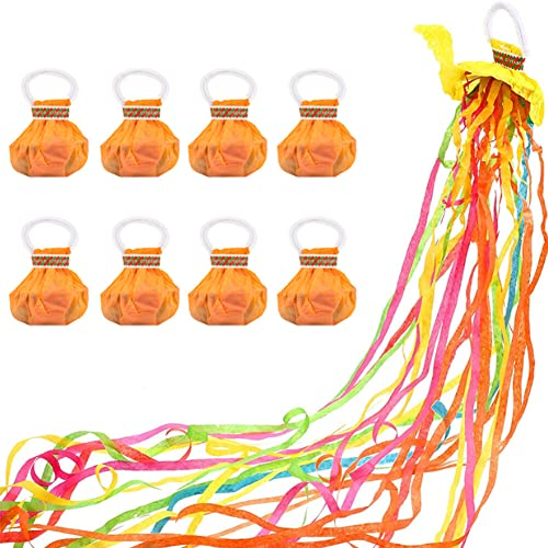 10 Stück Handtuch-Luftschlangen, kein Durcheinander, Konfetti-Druckknöpfe, magische Papier-Knallbonbons für Ostern, Feiern, Geburtstag, Hochzeit, Party, Feiern, Abschlussfeier