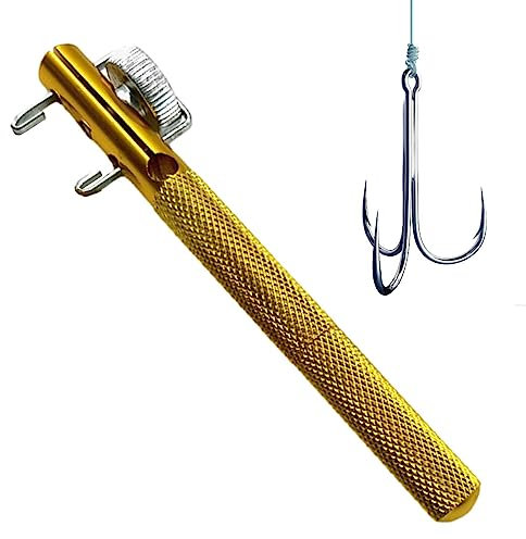 Yajimsa Dispositivo di Legatura a Gancio Manuale - Dispositivo Manuale per Legare l'amo da Pesca per per la Pesca a Mosca - Amo da Pesca legatore per Lenza, per la Pesca