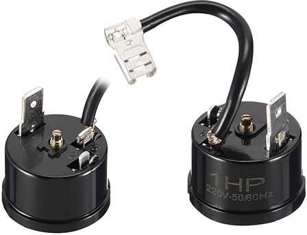 XBERSTAR Lot de 2 protecteurs de compresseur pour réfrigérateur - Protection contre les surcharges thermiques - 750 W - 1 HP - Noir - 2 pièces