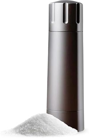 MANNKITCHEN Salt Cannon Salt Grinder - Professional Grade Heavy Duty, Refillable and Adjustable Coarseness Manual High Output Salt Grinder - Grind 10x Salt for Steaks, BBQ & More