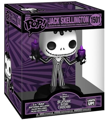 Funko Pop! Super: The Nightmare Before Christmas - Jack Skellington - (SFX) Lumières et Sons - Figurine en Vinyle à Collectionner - Idée de Cadeau - Jouets pour Les Enfants et Adultes