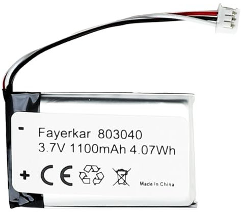 Fayerkar Batteria di ricambio da 1100 mAh per cuffie Turtle Beach Wireless (per Ear Force Stealth 400 500P 600 420X 700X)