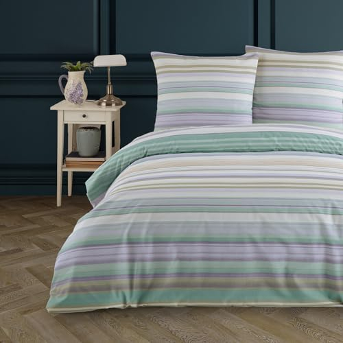 Buymax® Bettwäsche 155x220 100% Baumwolle 2-Teilig Bettbezug - Bettwäsche-Sets 155 x 220cm mit 1 mal Kissenbezug 80x80cm, ÖKO-TEX Renforcé-Bettdeckenbezug Set mit Reißverschluss