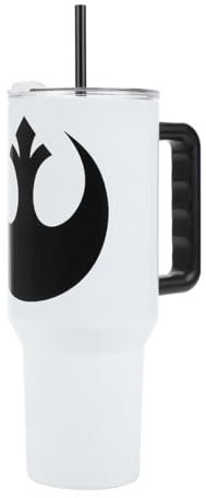 Bioworld Star Wars Rebel Alliance 40 Oz White Stainless Steel Tumbler