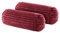 BaSaTex 2er Pack Nackenrolle Kissenbezug 15x40 Cashmere Touch Rip Cord | Nackenrollenhülle Öko-Tex Zertifiziert | 100% Mikrofaser Plüsch | Farbe: Bordeaux