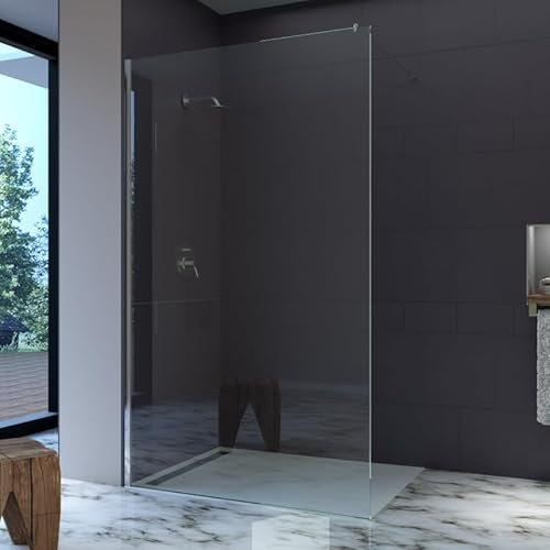 Moderne Glasdusche Duschabtrennung Dusche aus Glas Duschwand Luxus. Komfort und modernes Design für Ihr Badezimmer (Breite X Höhe) (Walk-In-Dusche CLARO, 90x200cm)