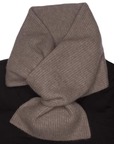 Generisch 100% Kaschmir Schal für Herren & Damen – Doppellagig, Beigefarben, Pull-Through Design, Weich, Leicht & Warm – Elegantes Winter-Accessoire