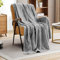 Kuscheldecke Flauschig Decke Wolldecke Blanket 100x150 Sofa Kuscheldecke Blanket Grau Flauschig Weiche Warme wohn- & Kuscheldecken Decke für Couch Wohnzimmer Winter Sherpa Decke