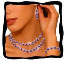 Fashband Kristall-Schmuckset für Braut und Hochzeit, glitzernde Strasssteine, Armband, Ohrringe, Abschlussball-Schmuck-Accessoires für Frauen