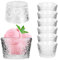 KADAX Eisbecher aus Glas, 6er Set, 290ml, Dessertgläser mit Fuß, Eisschalen für Eis, Desserts & Obst, Eisgläser, Dessertschalen, Spülmaschinenfest (Modell 5)