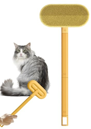 Acunny Der Haarentferner Für Die Wäsche - Der Tierhaar Reiniger Für Katzen Und Hunde,Fusselrolle Mit Langgriff Für Teppich Boden Bett Und Polster Reinigung