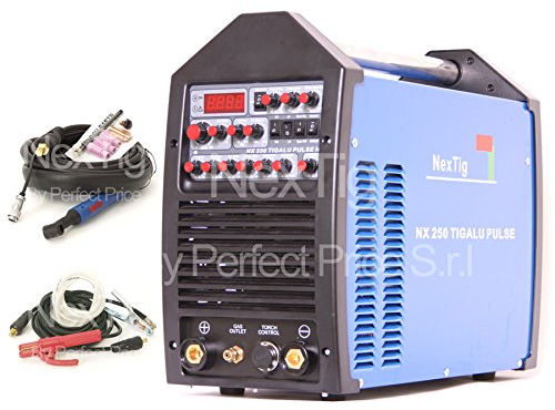 SALDATRICE INVERTER TIG WIG AC/DC PULS NEXTIG NX 250 TIG ALU PULS + SPOT WELDING