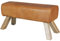 Wohnling Design Sitzhocker WL5.105 Holz 90x30x43 cm Leder Modern Springbock, Lederhocker mit Holzbeinen, Massivholz Hocker mit Leder, Springbock Turnbank Gepolstert, Garderobenbank Echtes Leder