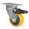 WAGNER Design - 3C - Lenkrolle/Apparaterolle/Transportrolle/Möbelrolle - mehrfarbig, Softlauffläche, Durchmesser Ø 50 mm, Total-Feststeller, Kugellager, Tragkraft 50 kg - 01235001
