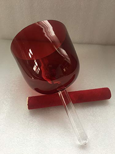 Crystal Singing handle Bowl size 6.75 Perfect pitch C Root chakra,432HZ for sound healing