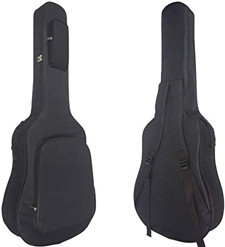 Bprtcra 40 41 Zoll Akustikgitarrentasche, Wasserdichte Gitarrentasche 6Mm Polsterung mit Rückenbügelschlaufe Große Tasche Schulter Verdickte Gitarrentasche (Type A)