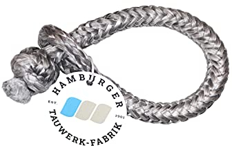 HAMBURGER TAUWERK-FABRIK EST. 1901 - Soft Schäkel Tauwerkschäkel aus HMPE Tauwerk - 6mm mit Bruchlast 3500kg