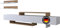 moebel17 6542 Nirvana Wohnwand TV Lowboard Schrankwand Mediawand, Weiß Walnuß, Holz, mit Hängeregale, viel Stauraum, für Wohnzimmer, Designerstück, 180 x 42 x 31 cm